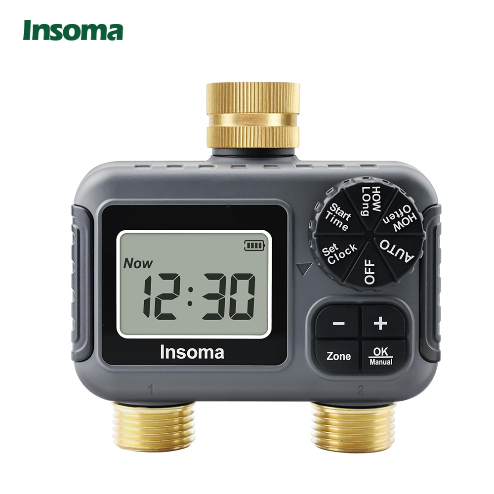 Timer Dual Outlet - Système d'arrosage intelligent à double sortie,