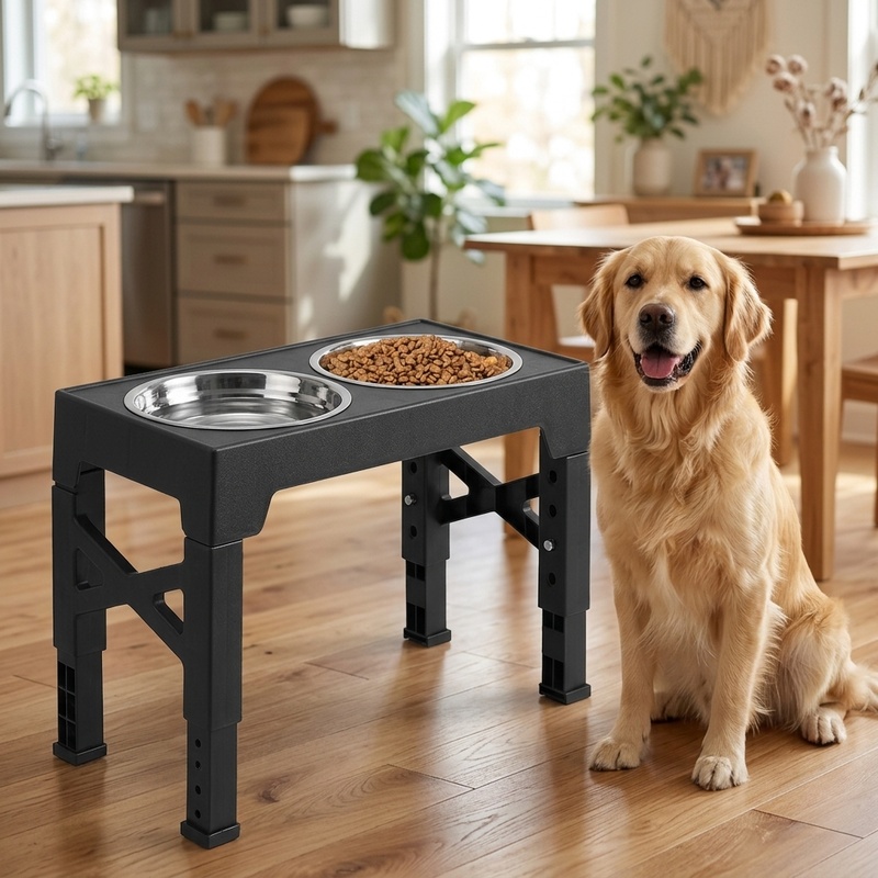 Royal Canin Food Medium - Mangeoire surélevée réglable pour chien avec