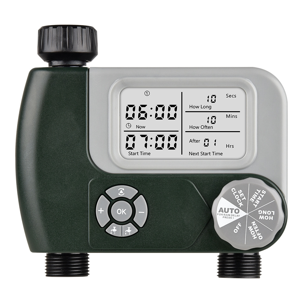 Timer Dual Outlet - Contrôleur d'irrigation automatique à double sortie